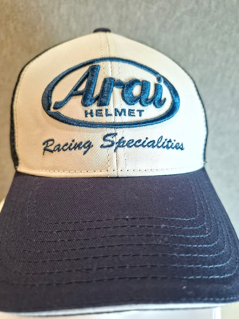Arai  Racing Specialties Two-Tone Baseball Cap - White & Navy